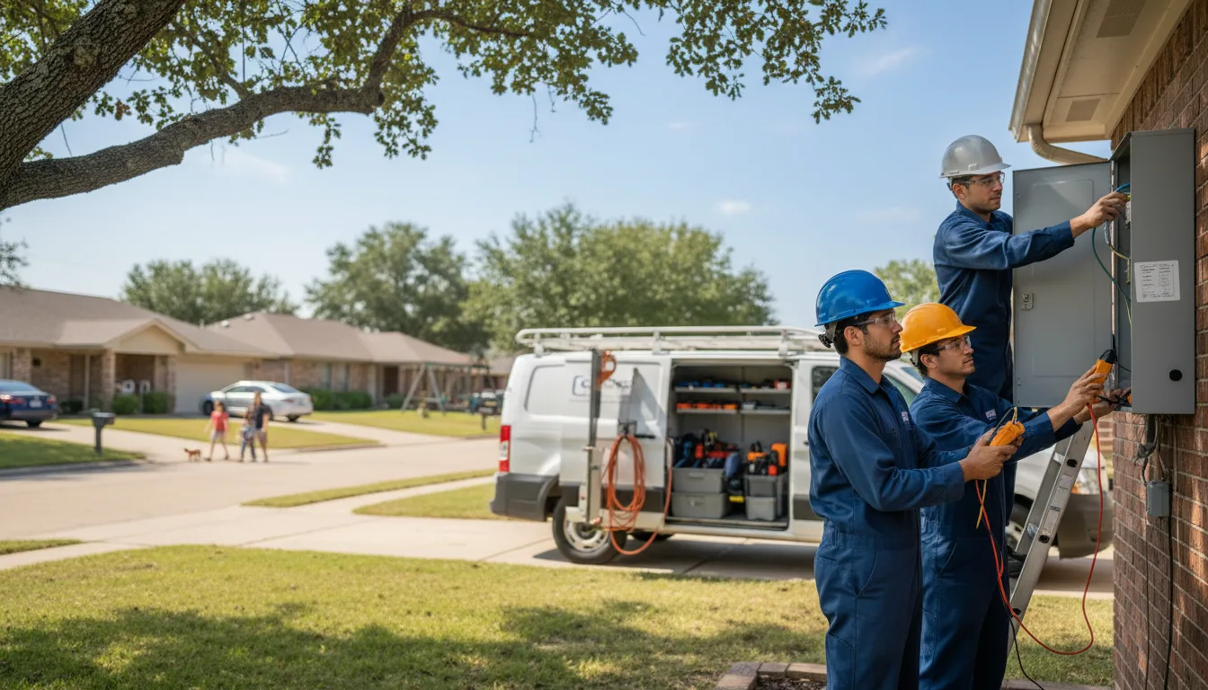 Certified electrician providing emergency electrical services in Deputy, IN
